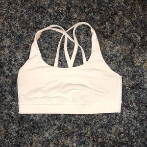 Lululemon White Energy Bra